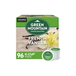 Green Mountain French Vanilla Coffee Keurig® K-Cup® Pods, Light Roast, 96/Carton (6732)