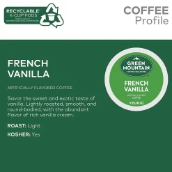 Green Mountain French Vanilla Coffee Keurig® K-Cup® Pods, Light Roast, 96/Carton (6732)
