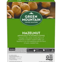 Green Mountain Hazelnut Coffee Keurig® K-Cup® Pods, Light Roast, 24/Box (6792)