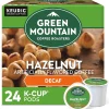 Green Mountain Hazelnut Decaf Coffee, Light Roast, 0.33 oz. Keurig® K-Cup® Pods, 24/Box (7792)