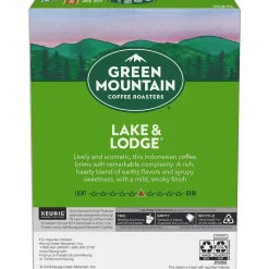 Green Mountain Lake & Lodge Coffee, Medium Roast, 0.31 oz. Keurig® K-Cup® Pods, 24/Box (6523)
