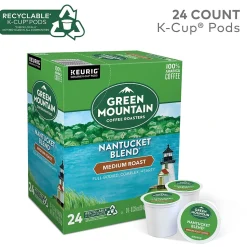 Green Mountain Nantucket Blend Coffee Keurig® K-Cup® Pods, Medium Roast, 24/Box (6663)