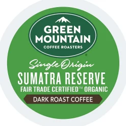 Green Mountain Sumatra Reserve Coffee, Dark Roast, 0.40 oz. Keurig® K-Cup® Pods, 96/Carton (GMT4060CT)