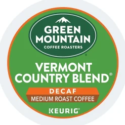 Green Mountain Vermont Country Blend Decaf Coffee Keurig® K-Cup® Pods, Medium Roast, 24/Box (7602)