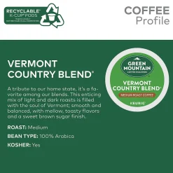 Green Mountain Vermont Country Blend Coffee Keurig® K-Cup® Pods, Medium Roast, 24/Box (6602)