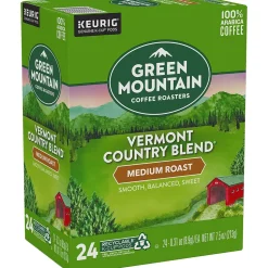 Green Mountain Vermont Country Blend Coffee Keurig® K-Cup® Pods, Medium Roast, 96/Carton (GMT6602CT)