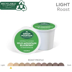 Green Mountain Wild Mountain Blueberry Coffee Keurig® K-Cup® Pods, Light Roast, 96/Carton (67832)