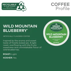Green Mountain Wild Mountain Blueberry Coffee Keurig® K-Cup® Pods, Light Roast, 24/Box (6783)