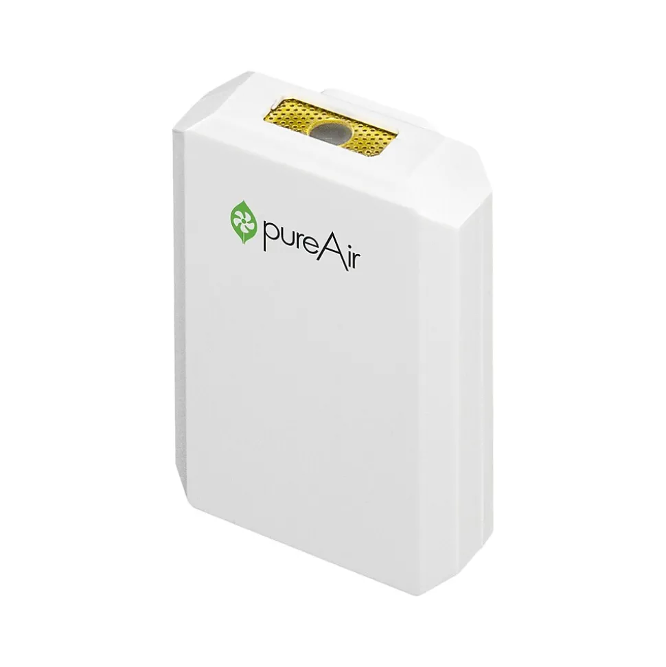 GreenTech Environmental pureAir Solo Ionic Wearable Air Purifier, White (1X4925)