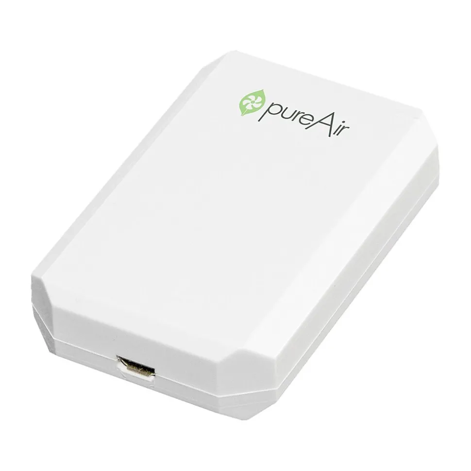 GreenTech Environmental pureAir Solo Ionic Wearable Air Purifier, White (1X4925)