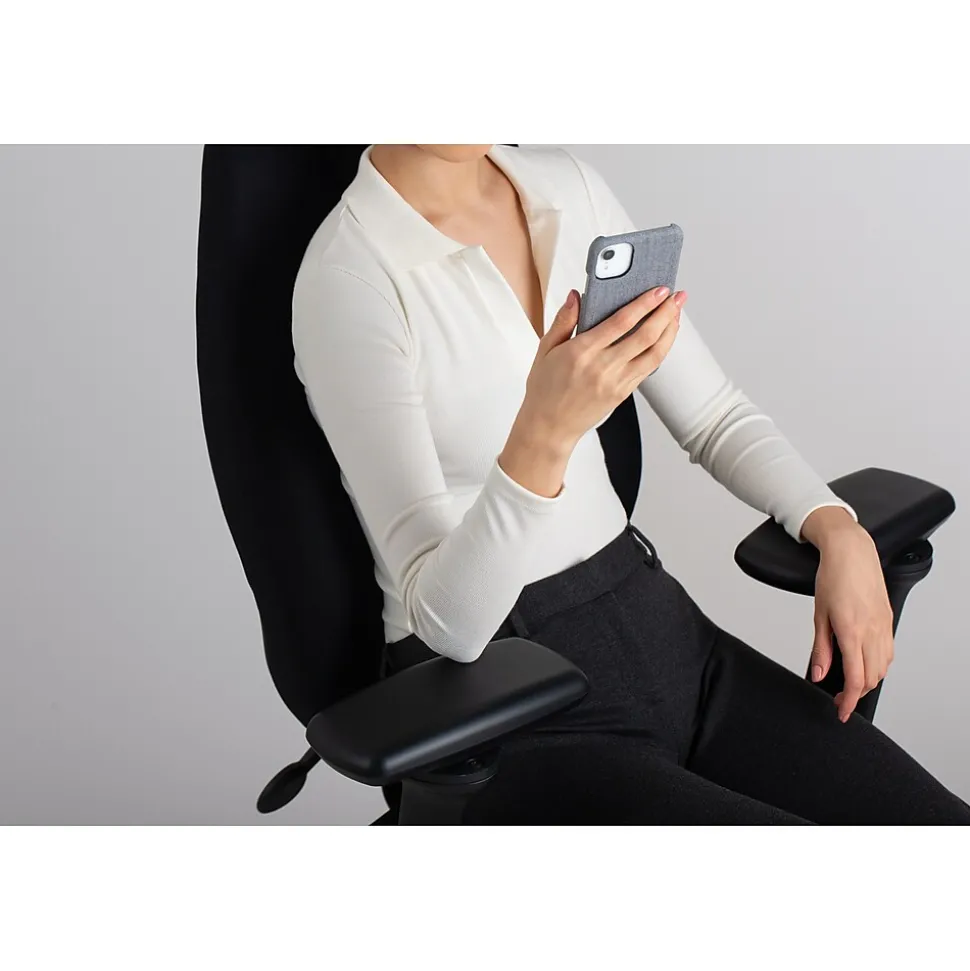 Gry Mattr + ergoCentric airCentric3 Task Chair, Small Seat, Black (AIR3STSM)