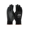 G-Tek 33-B125 Polyurethane Coated Nylon Gloves, Medium, 13 Gauge, Black, 12 Pairs (33-B125/M)