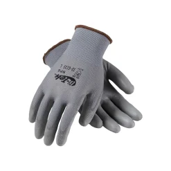 G-Tek 33-G125 Polyurethane Coated Nylon Gloves, Large, 13 Gauge, Gray, 12 Pairs (33-G125/L)