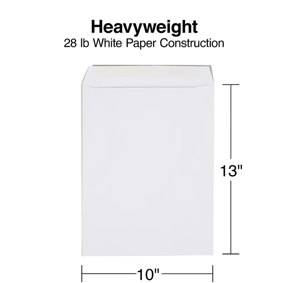 Gummed Catalog Envelopes, 10"L x 13"H, White, 250/Box (486954/17040)