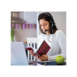 Hamilton Buhl Smart-Trek Deluxe Stereo Phone Headset, Over-the-Ear, Black (ST2BK)