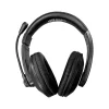 Hamilton Buhl Smart-Trek Deluxe USB-A Noise Canceling Stereo Computer Headset, Black/Silver (ST2BKU)