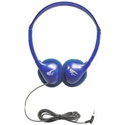 HamiltonBuhl Kids On-Ear Blue Stereo Headphone, Blue, 3/Pack (HECKIDSHA2-3)