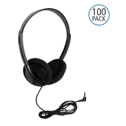 HamiltonBuhl Personal Economical Headphones Stereo, Black (PER/100)