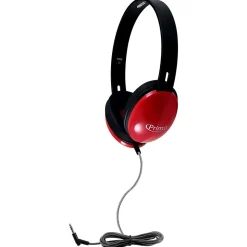 HamiltonBuhl Primo Stereo Headphones, Red, 2/Pack (HECPRM100R-2)