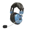 HamiltonBuhl SCG-AMV Deluxe Headset with Gooseneck Mic, Blue
