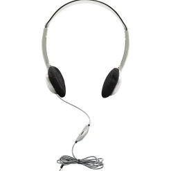 HamiltonBuhl SchoolMate On-Ear Stereo Headphone with In-Line Volume Control, Pack of 2 (HECHA2V-2)