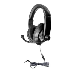 HamiltonBuhl Smart-Trek Deluxe Stereo Headphones, 2/Pack (HECST2BK-2)