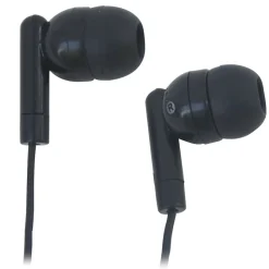 HamiltonBuhl Stereo Headphones, Black (HA-EBS)