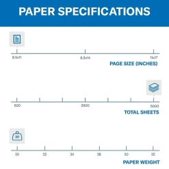 Hammermill Colors 8.5" x 11" Color Multipurpose Paper, 20 lbs. Blue, 500 Sheets/Ream (HAM103309CT)
