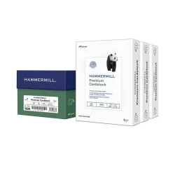 Hammermill Premium 8.5" x 11", Cardstock Paper, 110 lbs., White, 600 Sheets/Ream (168380)