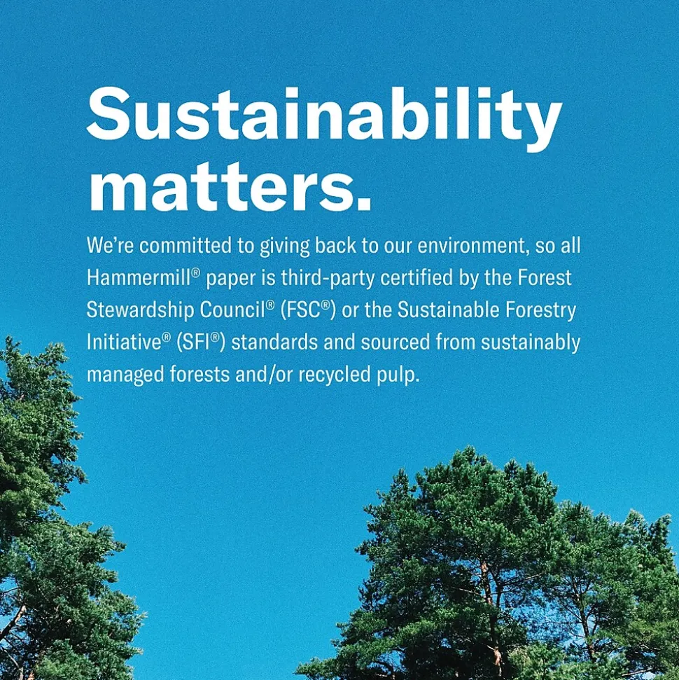 Hammermill Premium Inkjet & Laser 8.5" x 11" Multipurpose Paper, 24 lbs., 97 Brightness, 500 Sheets/Ream (166140)