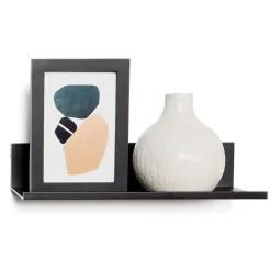 Hangman No-Stud Floating Shelf, 12-In., Black Powder Coat (L-12-B)