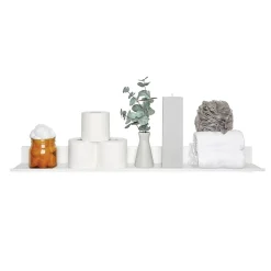 Hangman No-Stud Floating Shelf, 36-In., White Powder Coat (L-36-W)