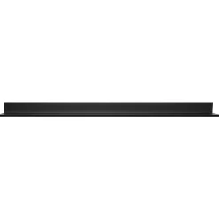 Hangman No-Stud Single Aluminum Floating Shelf, 48-In., Black Powder Coat (HANL48B)