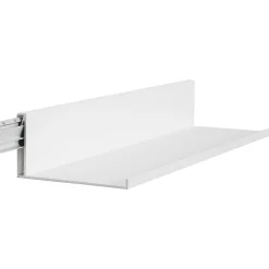 Hangman No-Stud Single Aluminum Floating Shelf, 18-In., White Powder Coat (HANL18W)