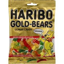 Haribo Gold-Bears Assorted Gummi Bears, 12/Pack (202345)