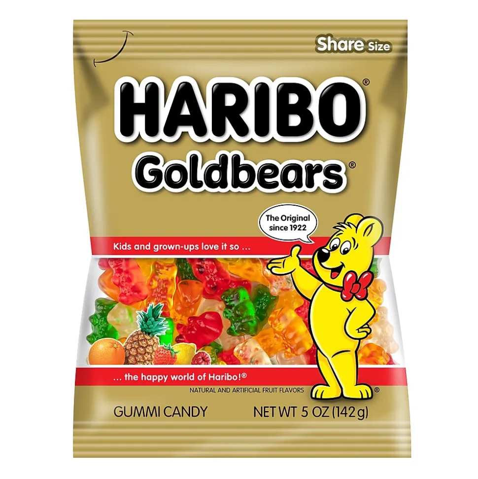 Haribo Gold-Bears Gummi Fruit, 5 oz, 12/Carton (HAR30220)