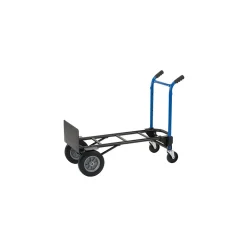 Harper 4-in-1 Quick Change Steel Convertible Hand Truck, 800 lbs., Black/Blue (DTC8635P)