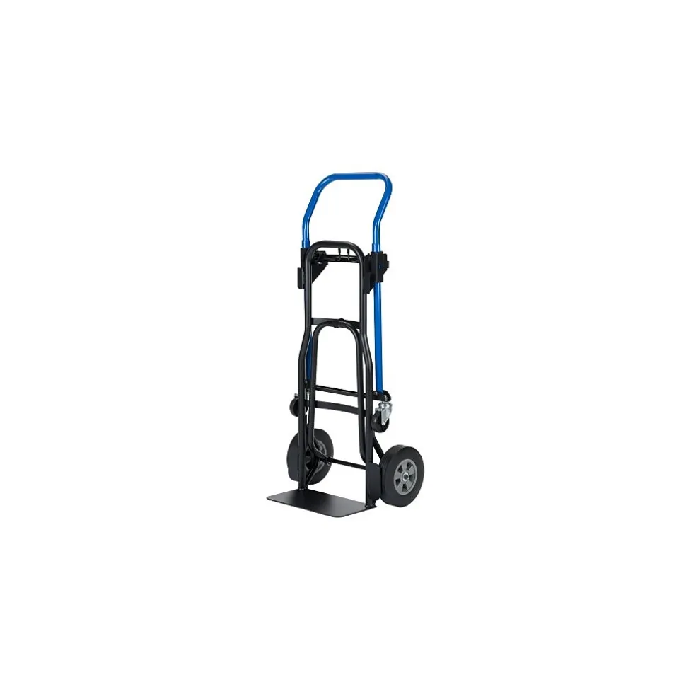 Harper Trucks 3 in 1 Quick Change Steel Convertible Hand Truck with Nose Extension, 500 lbs. Capacity (JDCJ8523EN)