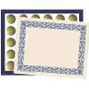 Hayes Art Deco Certificate Set, 9" x 12", Blue, 110/Set (H-VA438)