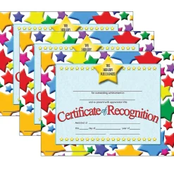 Hayes Publishing Certificate of Recognition, 30 Per Pack, 3 Packs (H-VA637-3)