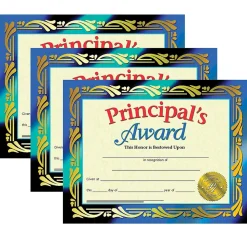 Hayes Publishing Principal's Award Certificate, 8.5" x 11", 30 Per Pack, 3 Packs (H-VA689-3)