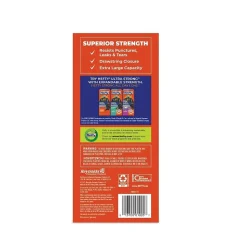Hefty 30 Gallon Trash Bag, 30" x 33", Low Density, 1.1 mil, Black, 74 Bags/Box (PCTE85274)