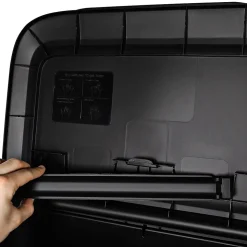 Hefty Dual Function XL Trash Can, 20.4 Gallons, Black, 2/Pack (HFTCOM2280075-2)