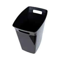Hefty Polypropylene Trash Can with no Lid, Black, 6 Gal. (2159-75)