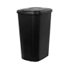 Hefty Polypropylene Trash Can with Lid, Black, 13.3 Gal. (2166-075)