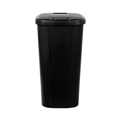 Hefty Polypropylene Trash Can with Lid, Black, 13.3 Gal. (2166-075)