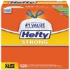 Hefty Strong 13 Gallon Scented Kitchen Trash Bag, 24" x 27.75", Low Density, Lavender & Sweet Vanilla, White, 120 Bags/Box