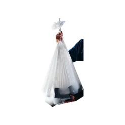 Heritage 16 Gallon Industrial Trash Bag, 24" x 32", Low Density, 0.7 Mil, Clear, 500 Bags/Box (H4832HC R01)