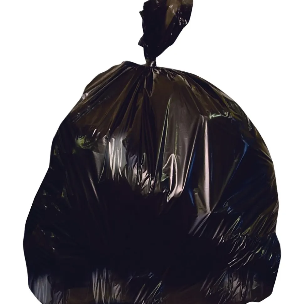Heritage 55 Gallon Industrial Trash Bag, 36" x 58", Low Density, 2 Mil, Black (H7258XK)