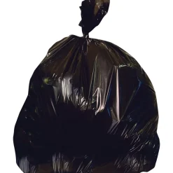 Heritage 20-30 Gallon Industrial Trash Bag, 30" x 36", Low Density, 1.25 Mil, Black (H6036PK)